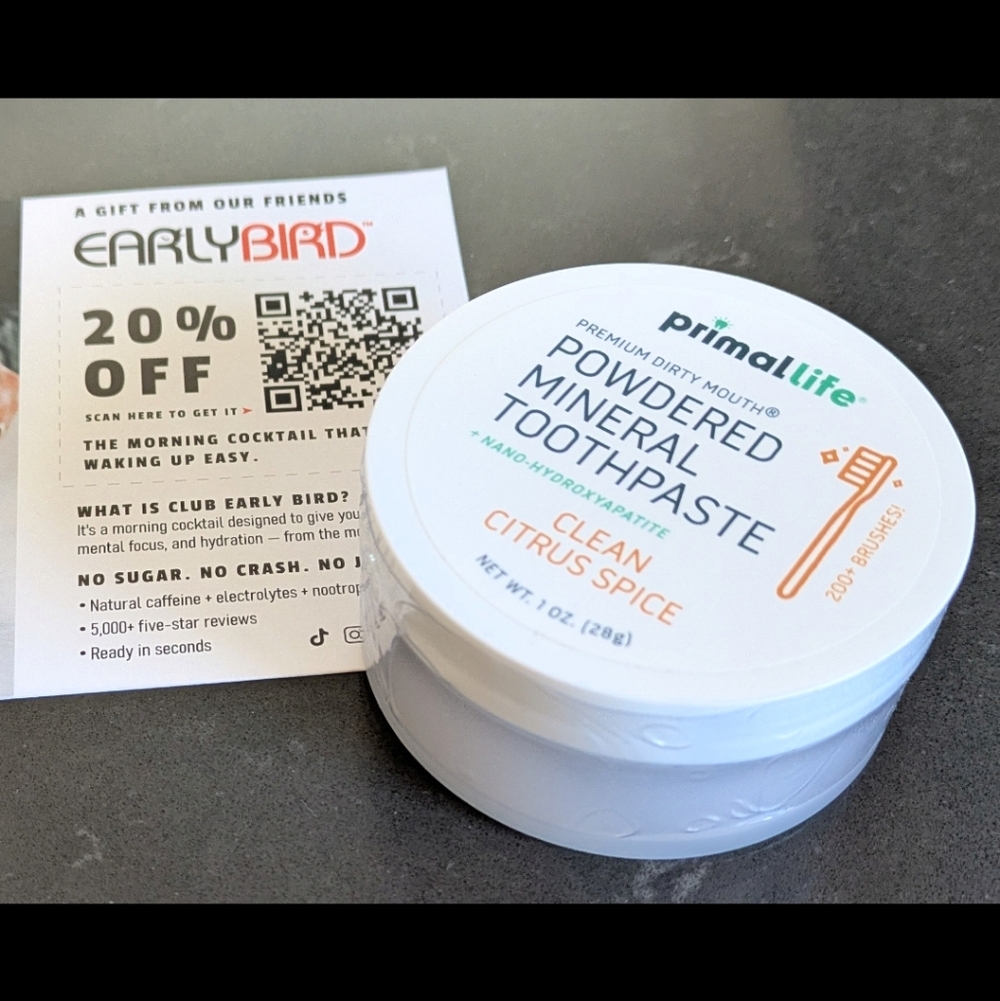 Primal Life Clean Citrus Tooth Powder, 1 oz